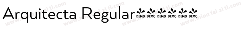 Arquitecta Regular字体转换